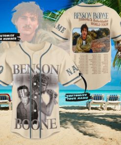 Benson Boone Fireworks & Rollerblades World Tour Custom Baseball Jersey