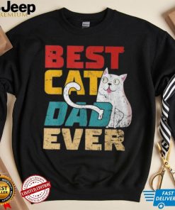 Best Cat Dad Ever Cat Dad Cat Lover Father Day Vintage T Shirt