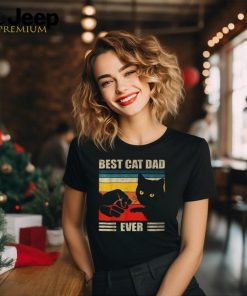 Best Cat Dad Ever Cat Dad Father Vintage T Shirt