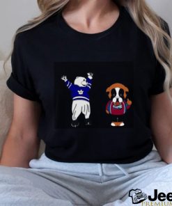 Best Colorado Avalanche VS Toronto Maple Leafs NHL 2024 mascot cartoon hockey shirt