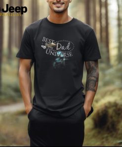 Best Dad In The Universe Fathers Day Space Nebula T Shirt