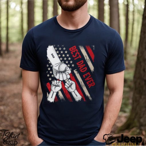 Best Dad, Papa Ever Stars And Stripes Shirt