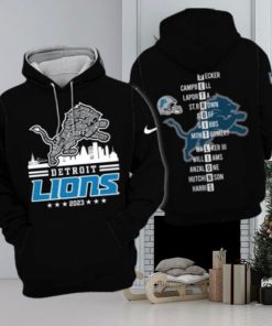 Best Detroit Lions Nfc North Champions 2023 3d Hoodie