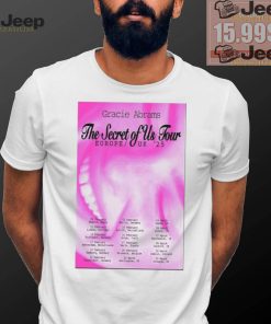 Best Gracie abrams the secret of us tour europe uk ’25 shirt