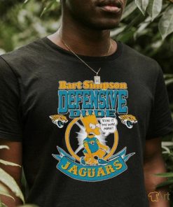 Best NFL Jacksonville Jaguars Bart Simpson Defensive Dude Run It My Way Man Logo Shirt