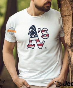 Best Oakland Athletics A’ S logo x Flag of the United States shirt