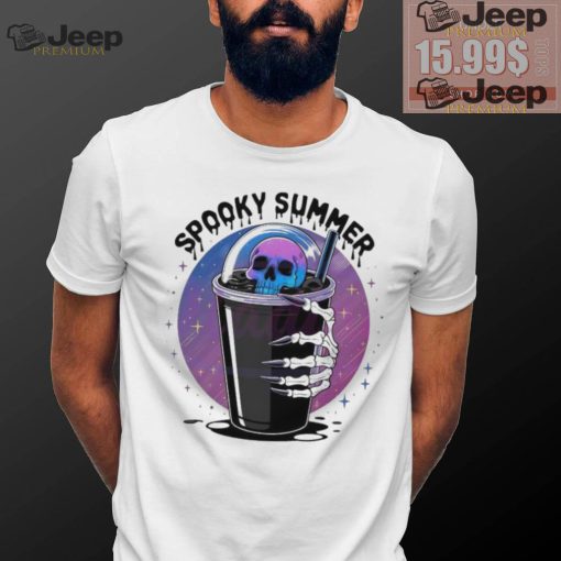 Best Spooky summer skeleton drink shirt