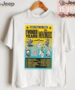 Best The wonder years & the menzingers 2024 fall us tour shirt