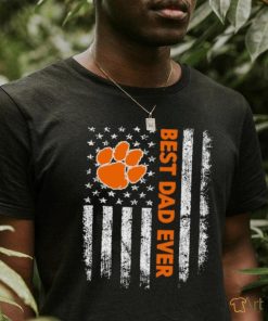 Best dad ever Clemson Tigers American flag shirt