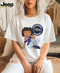 Betty Boop Baltimore Ravens Logo 2024 shirt