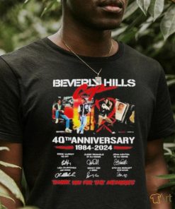 Beverly Hills Cop 40th Anniversary 1984 2024 signatures Thank You For The Memories T Shirt