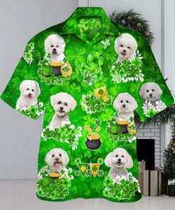 Bichon Frise Happy St.patrick 3D Hawaiian Shirt Animals Lover Gift Beach