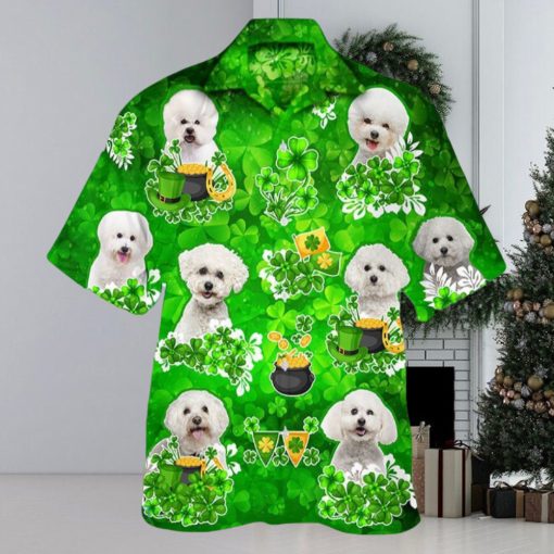 Bichon Frise Happy St.patrick 3D Hawaiian Shirt Animals Lover Gift Beach