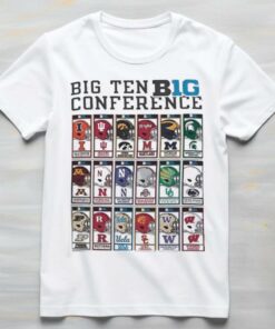 Big 10 conference all team helmet shirt