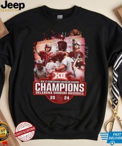 Big 12 Conference Regular Season Champions Okalahoma Sooners Baseball 2024 T Shirt