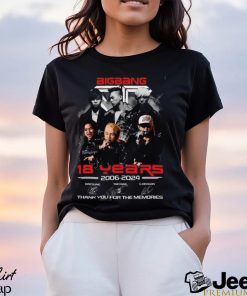 Big Bang 18 Years 2006 2024 Thank You For The Memories T Shirt