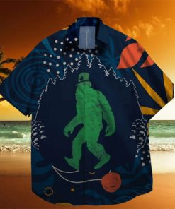 Bigfoot Sasquatc on St. Patrick day Hawaiian Shirt