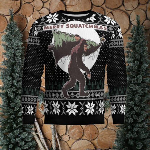 Bigfoot Squatchmas Ugly Christmas Sweater