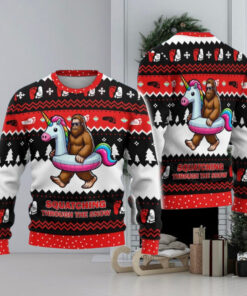 Bigfoot Ugly Sweater, Funny Bigfoot Christmas Sweater