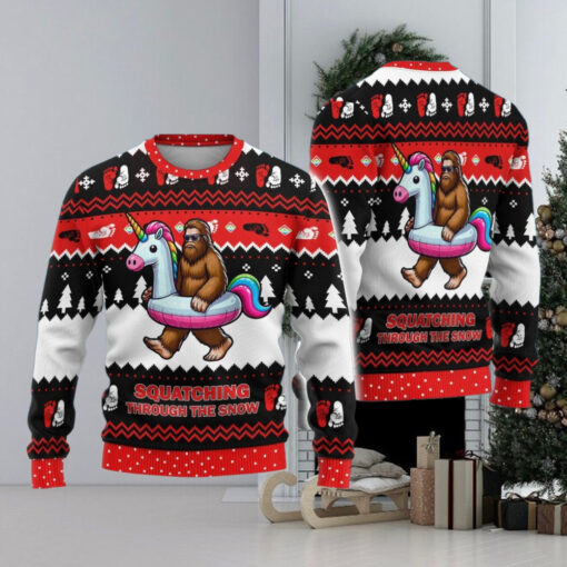 Bigfoot Ugly Sweater, Funny Bigfoot Christmas Sweater