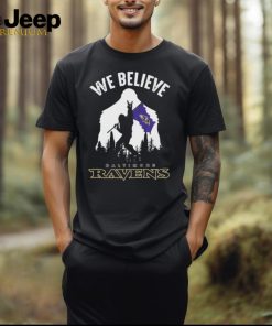 Bigfoot We Believe Baltimore Ravens 2024 shirt