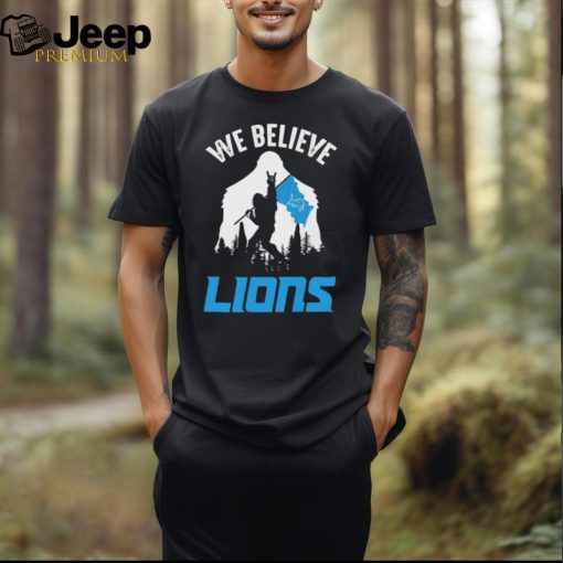 Bigfoot We Believe Detroit Lions 2024 shirt