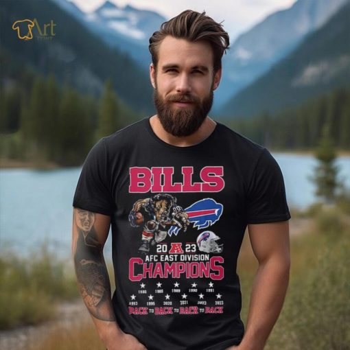 Bills 2023 AFC East Champions Let’s Go Bills Two Sided Shirt