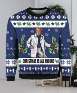 Billy Mack Christmas Is All Around Love Actually Ugly Sweater