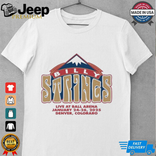 Billy Strings Live At Ball Arena On Jan 24 26 2025 Denver Nuggets Colorado T shirts