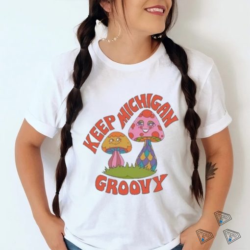 Billydoe Wearing Keep Michigan Groovy Shirt