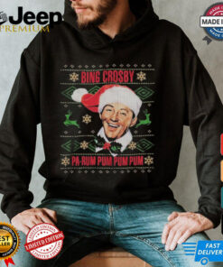 Bing Crosby Pa Rum Pum Pum Pum Ugly Christmas T shirts