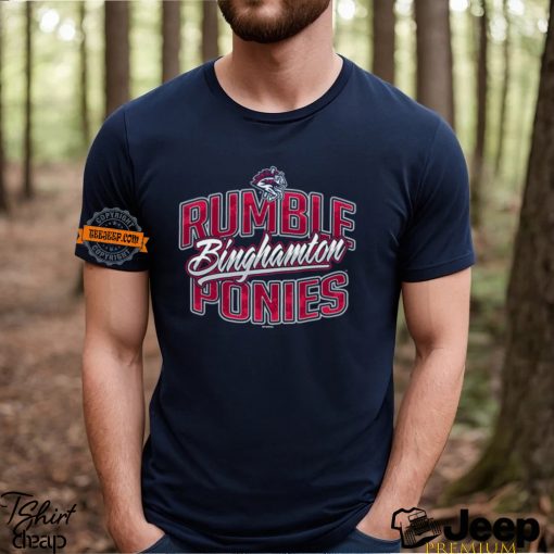 Binghamton Rumble Ponies Carousel horse logo Shirt