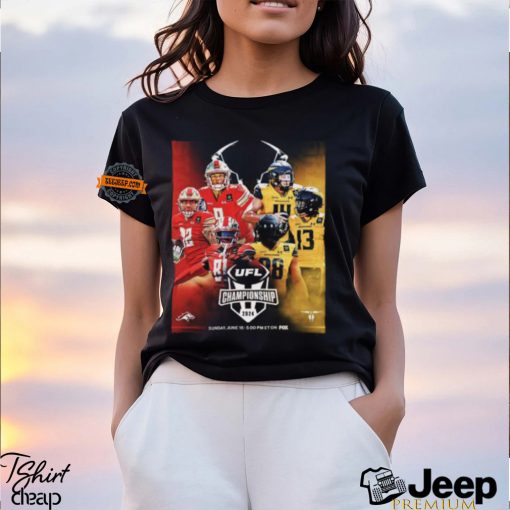 Birmingham Stallions Vs San Antonio Brahmas Matchup UFL Championship 2024 On Sunday June 16 Unisex T Shirt