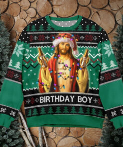 Birthday Boy Jesus Ugly Christmas Sweater