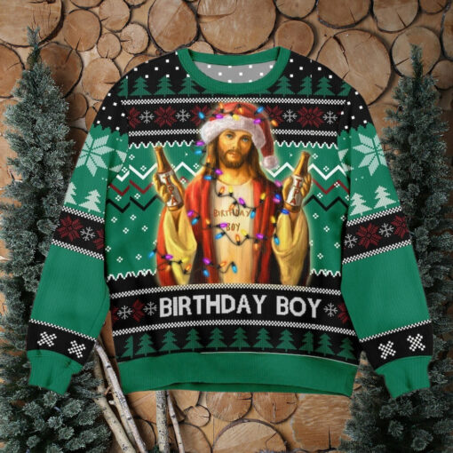 Birthday Boy Jesus Ugly Christmas Sweater