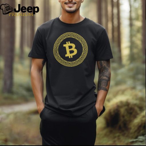 Bitcoin Merch Orange Bitcoin Circle Shirt