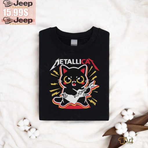 Black Cat Metal Band T Shirt