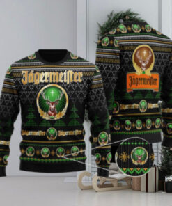 Black Jagermeister Christmas Ugly Sweater