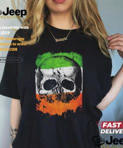 Black Label Society Irish Flag Skull T shirts