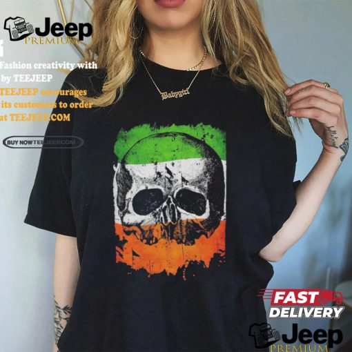 Black Label Society Irish Flag Skull T shirts