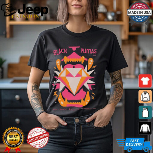 Black Pumas With The DIP Gig Poster For Richmond VA At Music At Maymont On September 16 2024 Diamond Lightening Artwork Unisex T Shirt