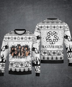 Black Veil Brides Band Photo Ugly Christmas Sweater