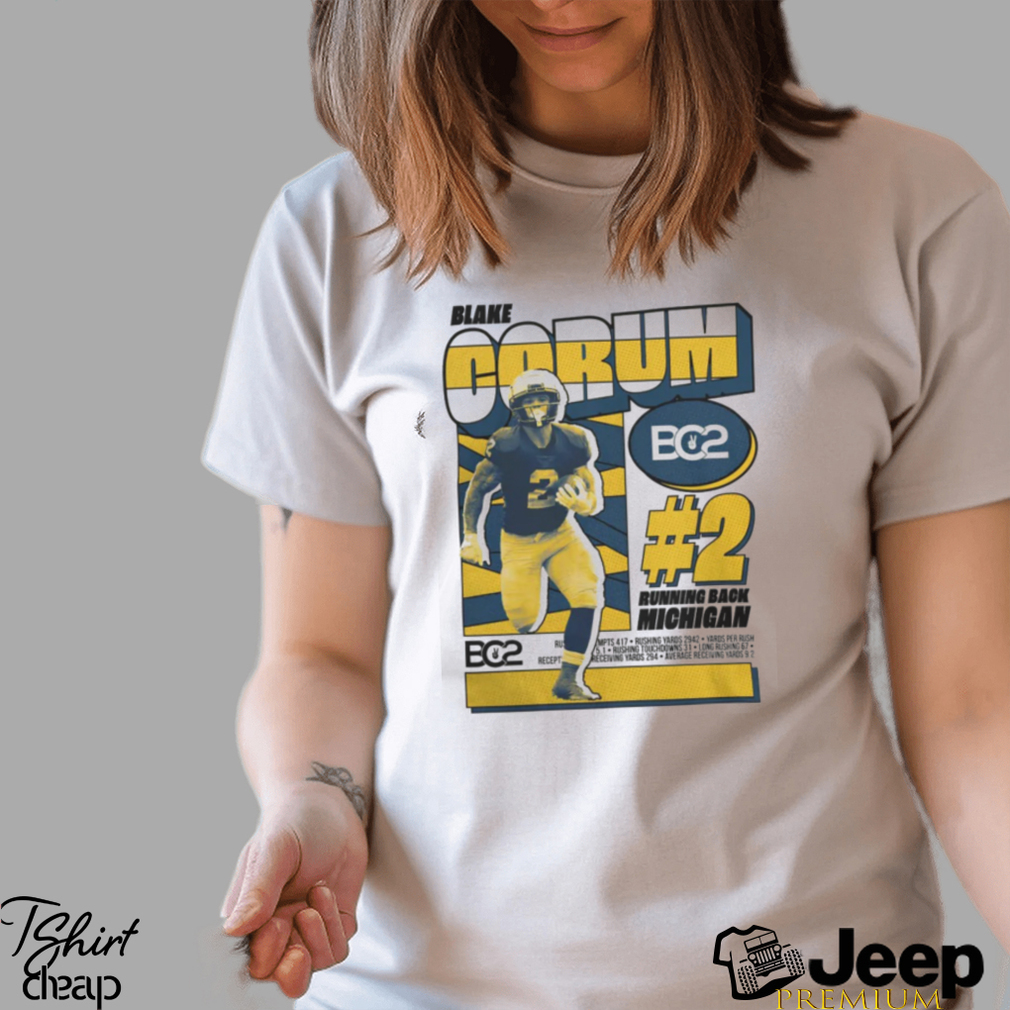 Blake Corum 2 Running Back Michigan Wolverines T Shirt teejeep