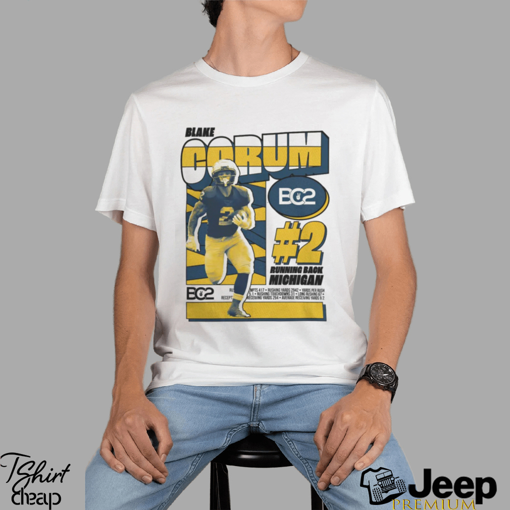 Blake Corum 2 Running Back Michigan Wolverines T Shirt teejeep