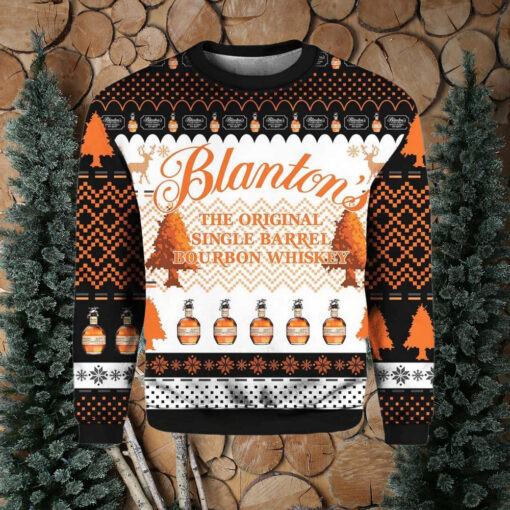 Blanton’s Bourbon Whiskey Ugly Christmas Sweater