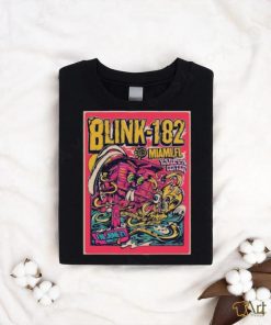 Blink 182 Miami FL Poster For The Concert At Kaseya Center On June 21 2024 Unisex T Shirt