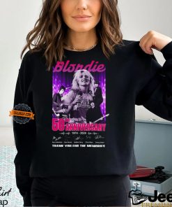 Blondie 50th Anniversary 1974 2024 Thank You For The Memories T Shirt