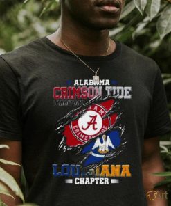 Blood Inside Me Alabama Crimson Tide Territory Louisiana Chapter 2023 Shirt