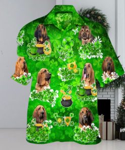 Bloodhound Happy St.patrick 3D Hawaiian Shirt Dog Lover Gift Beach