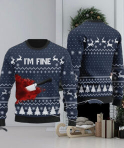 Bloody I’m Fine Ugly Christmas Sweater